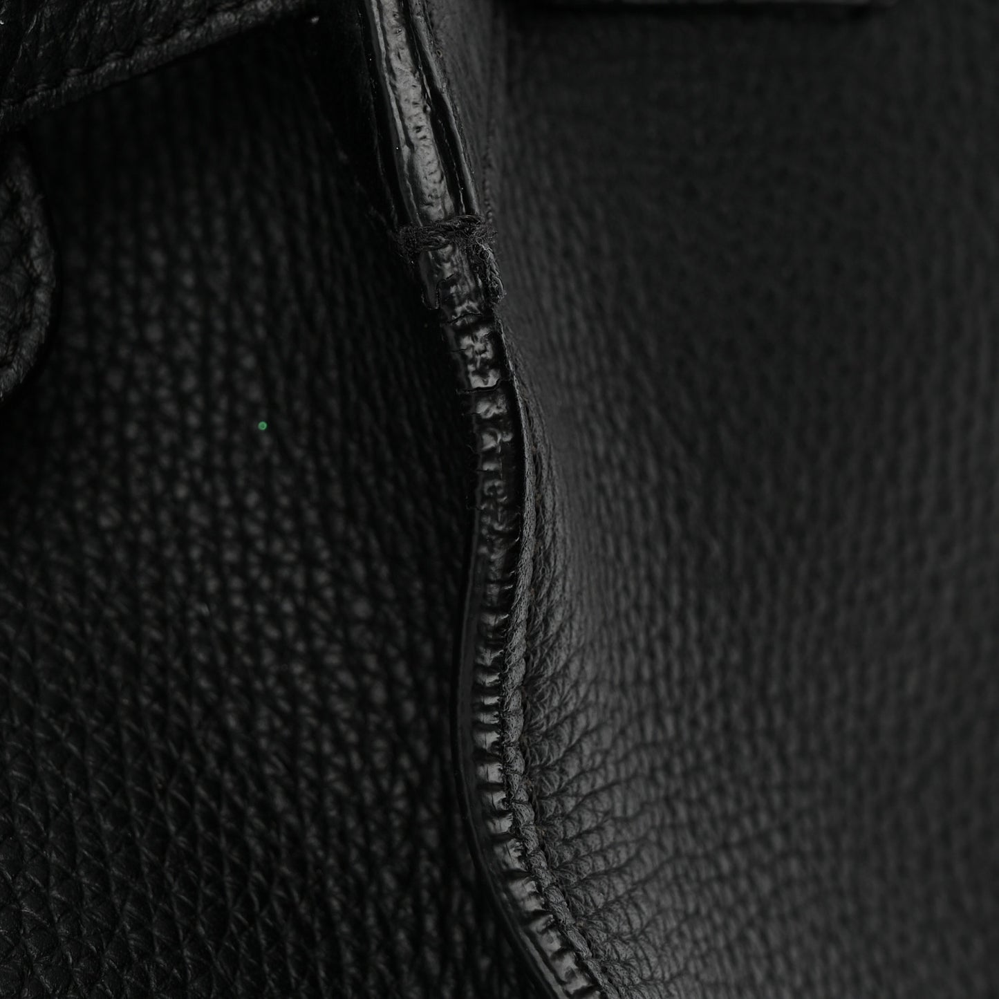 Supple Grained Calfskin Small Big Bag Black
