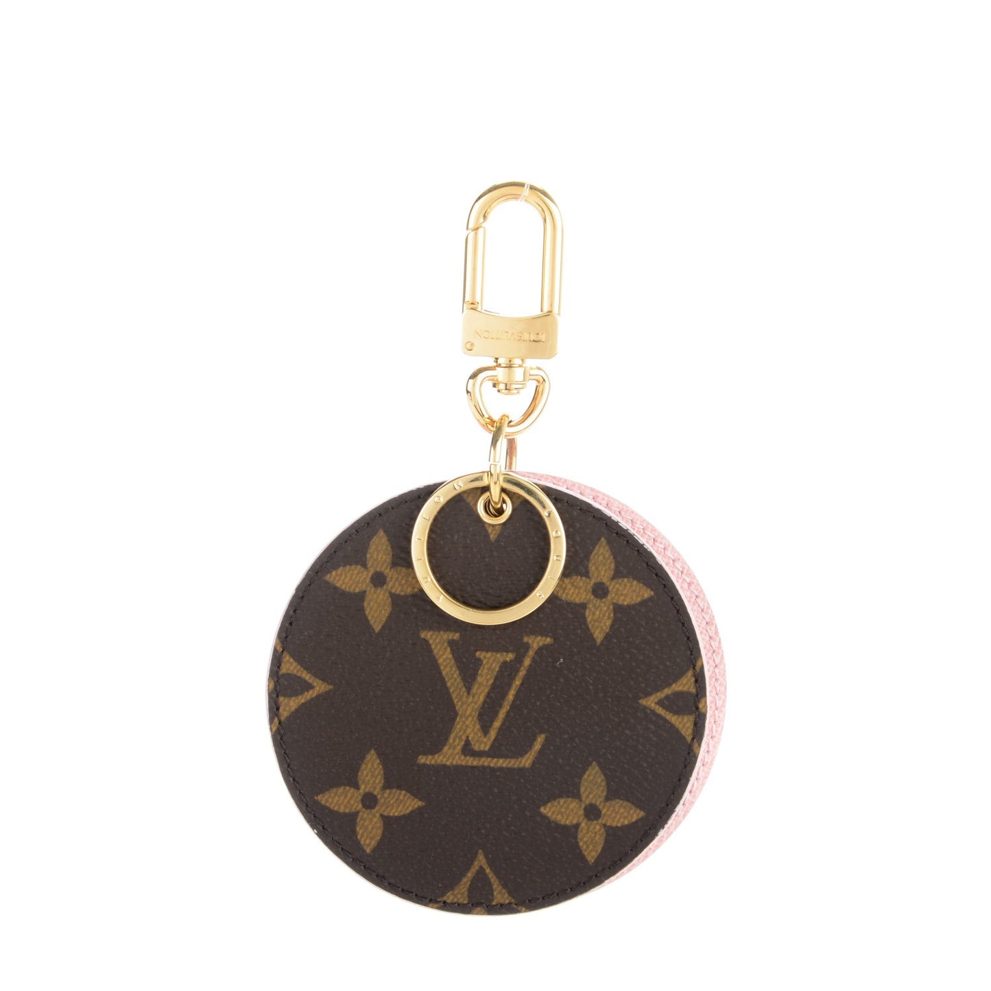 Monogram LV Mirror Key Holder Rose Ballerine
