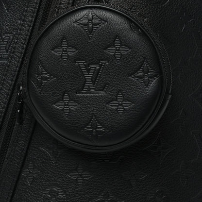 Louis Vuitton Calfskin Shadow Monogram Duo Slingbag Black 7 of 9