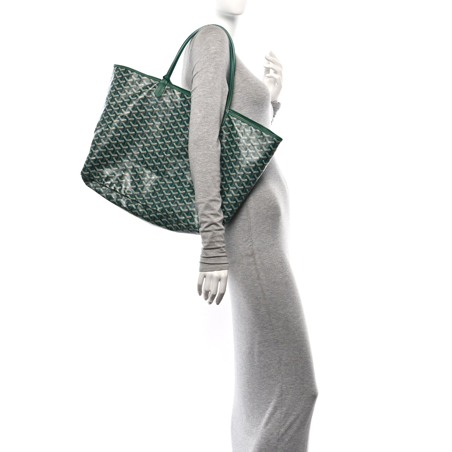 Goyard Goyardine Saint Louis GM Green 2 of 12