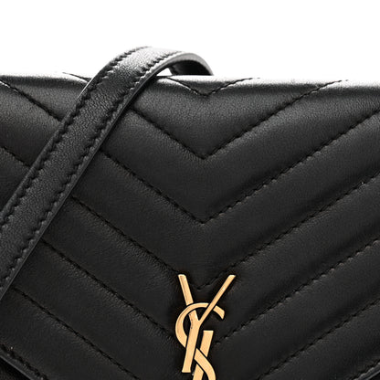 Saint Laurent Lambskin Quilted Double Flap Bag Black 8 of 13