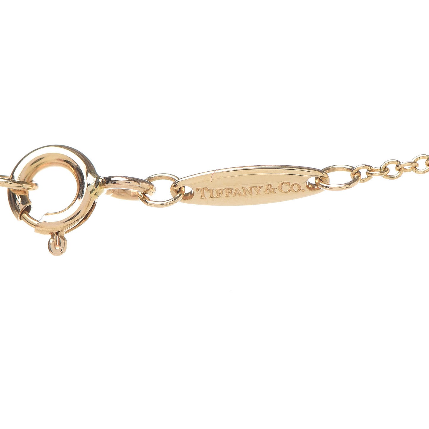18K Yellow Gold Diamond .14ct Elsa Peretti Diamonds by the Yard Pendant Necklace