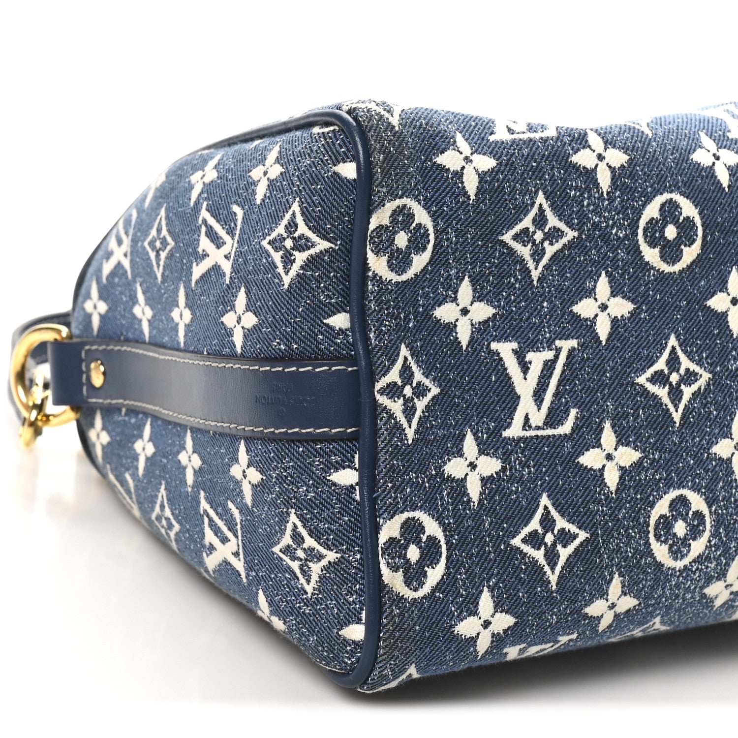 Louis Vuitton Monogram Jacquard Denim Speedy Bandouliere 25 Bleu 8 of 10