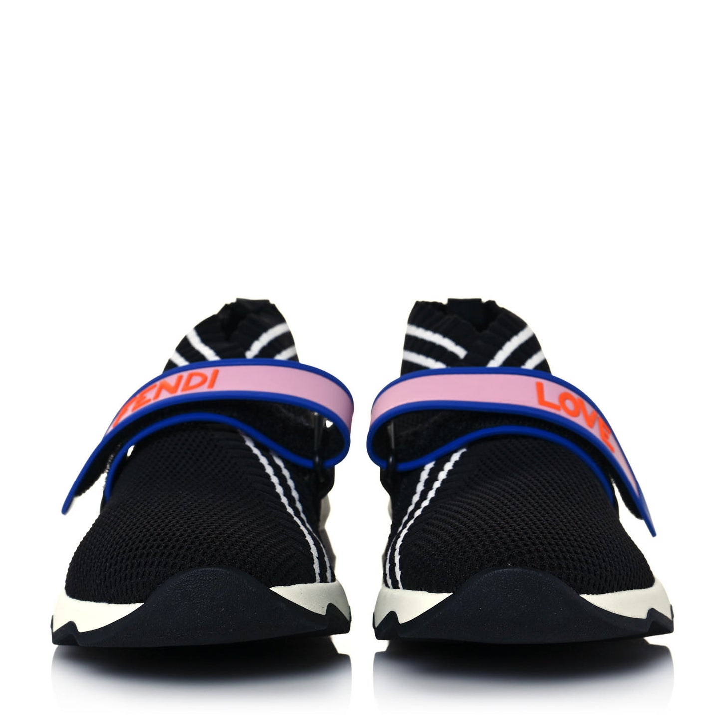 Stretch Yarn Stiff Band Rockoko Sneakers 38 Black