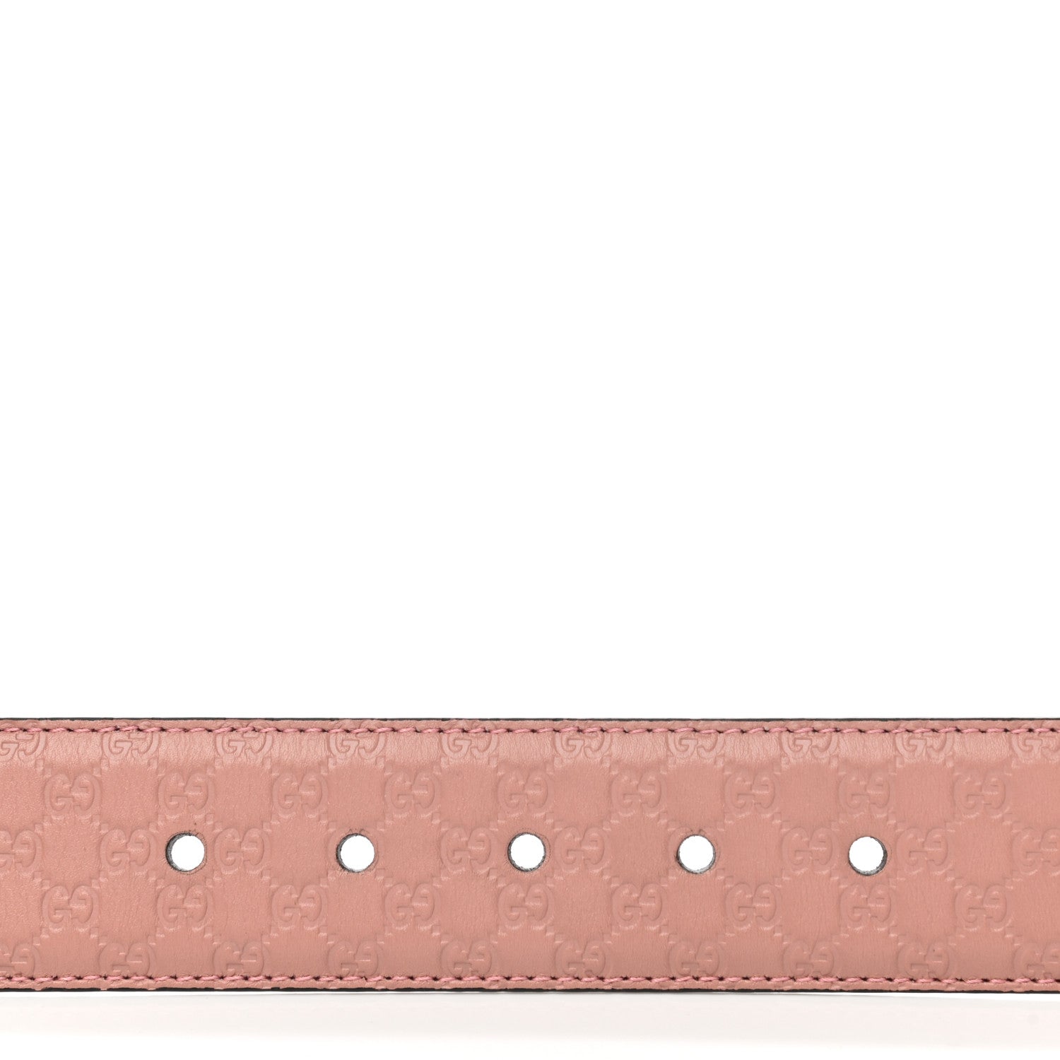 Gucci Soft Microguccissima Margaux Calfskin Belt 85 34 Soft Pink 5 of 6