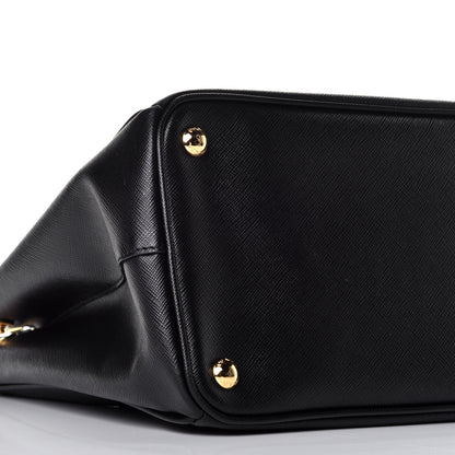 Prada Saffiano Medium Galleria Double Zip Tote Black 8 of 9