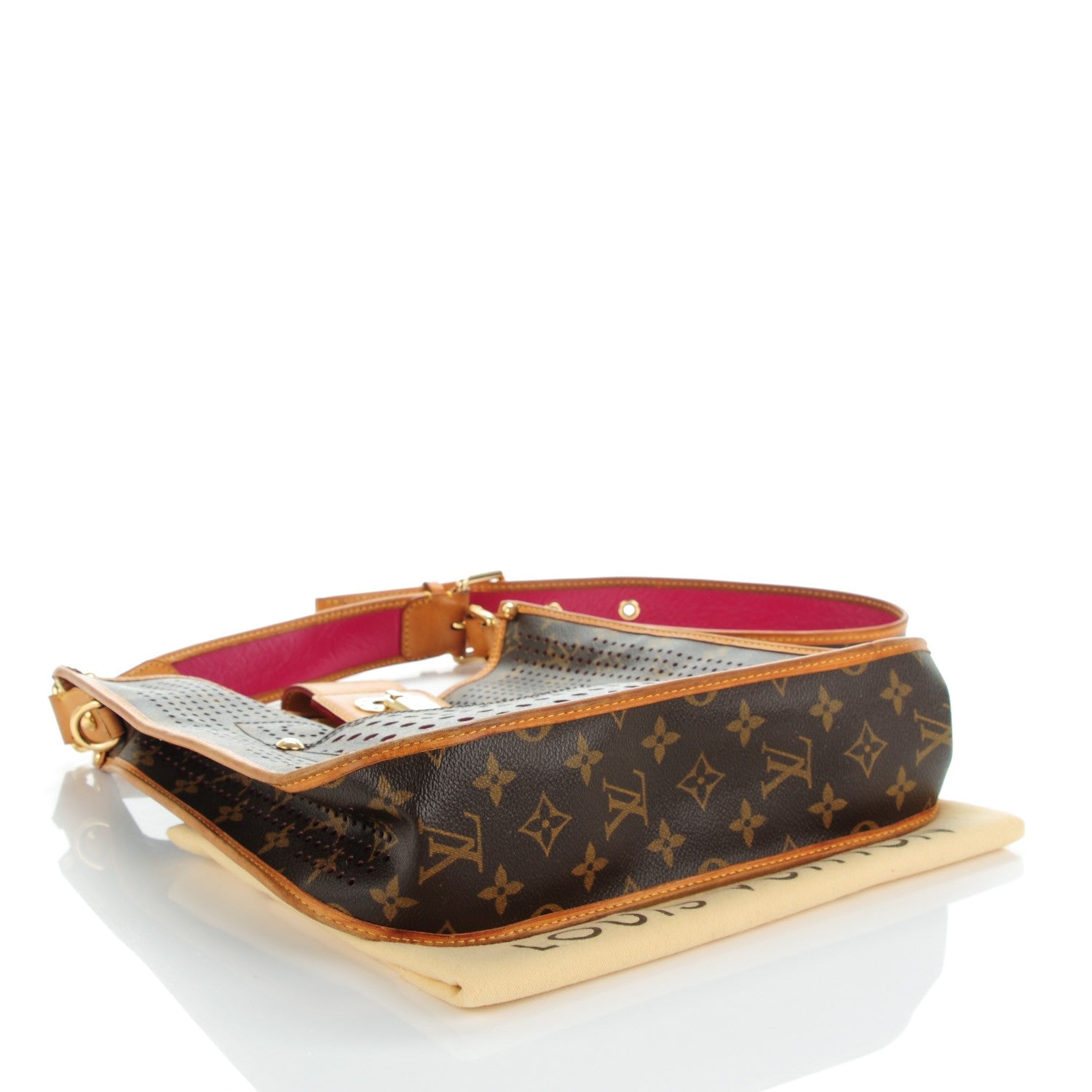 Louis Vuitton Monogram Perforated Musette Fuchsia 4 of 10