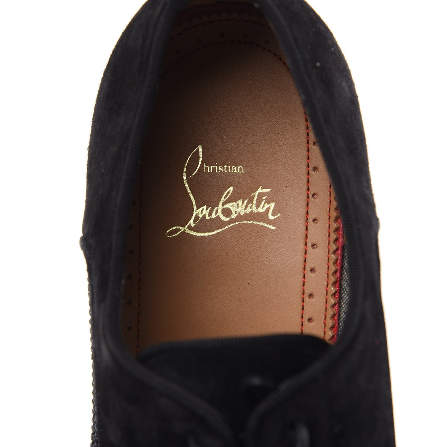 Veau Velours Calfskin Tresse Alfa Mens Greggo Flat Oxfords 39.5 Black