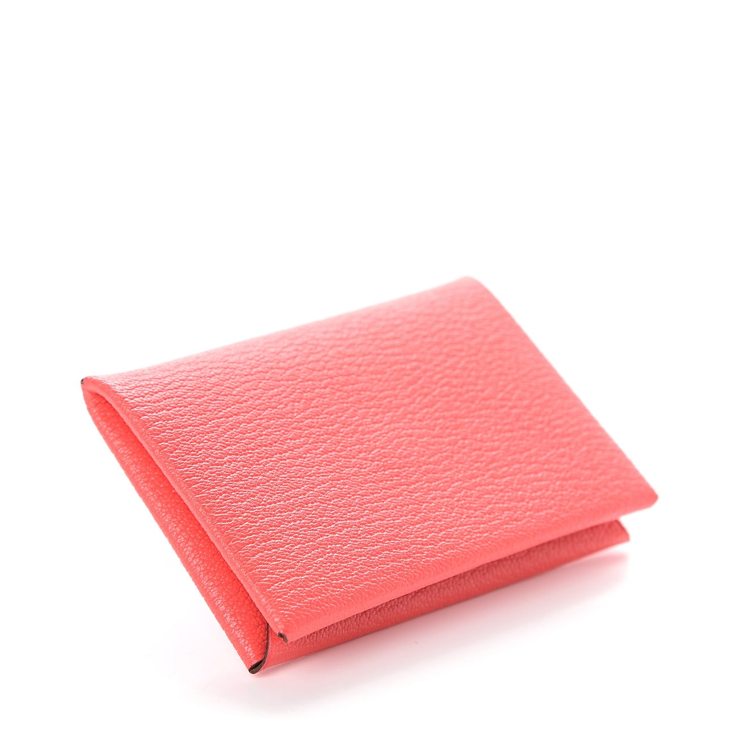 Chevre Mysore Calvi Card Case Rose Texas Quebracho