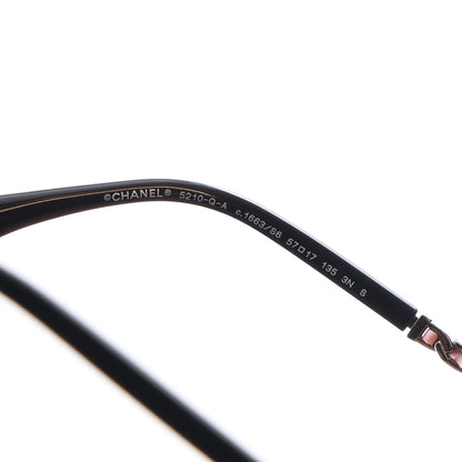 Chanel Acetate Metal Lambskin Square Chain Sunglasses 5210-Q-A Black Pink 6 of 8