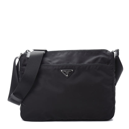 Prada Nylon Tessuto Messenger Bag Black 1 of 11