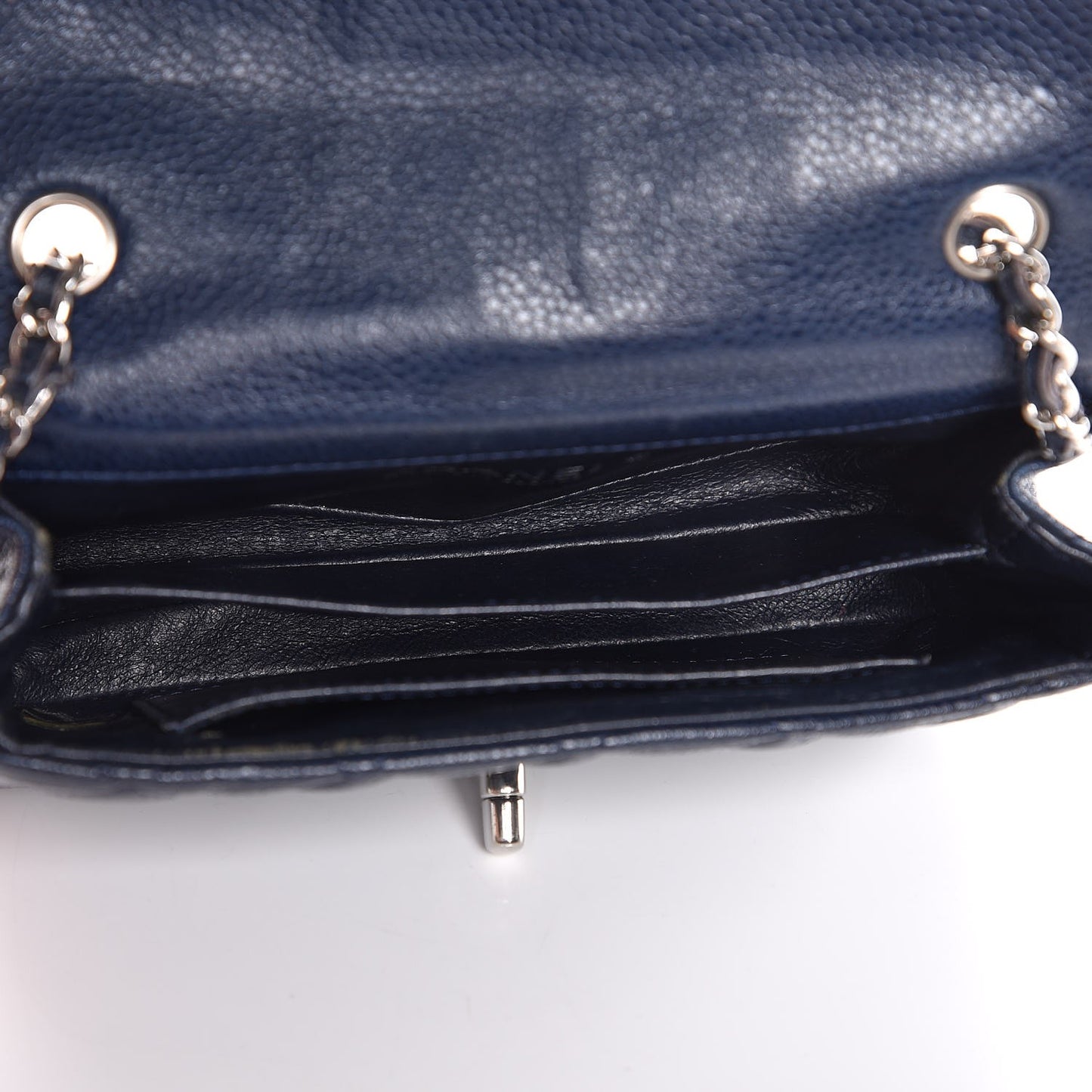 Caviar Quilted Extra Mini Flap Navy