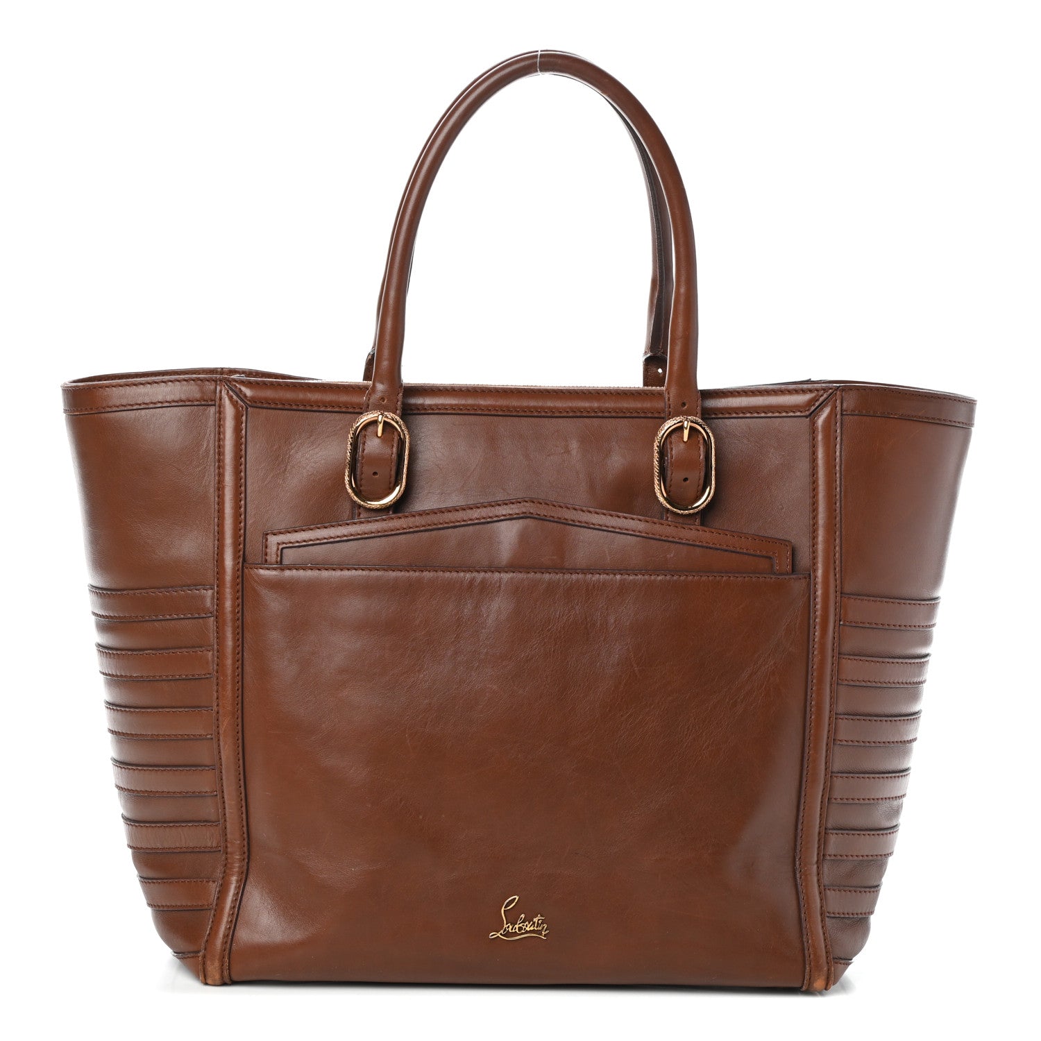 Christian Louboutin Calfskin Farida Shopping Bag Havane 1 of 9
