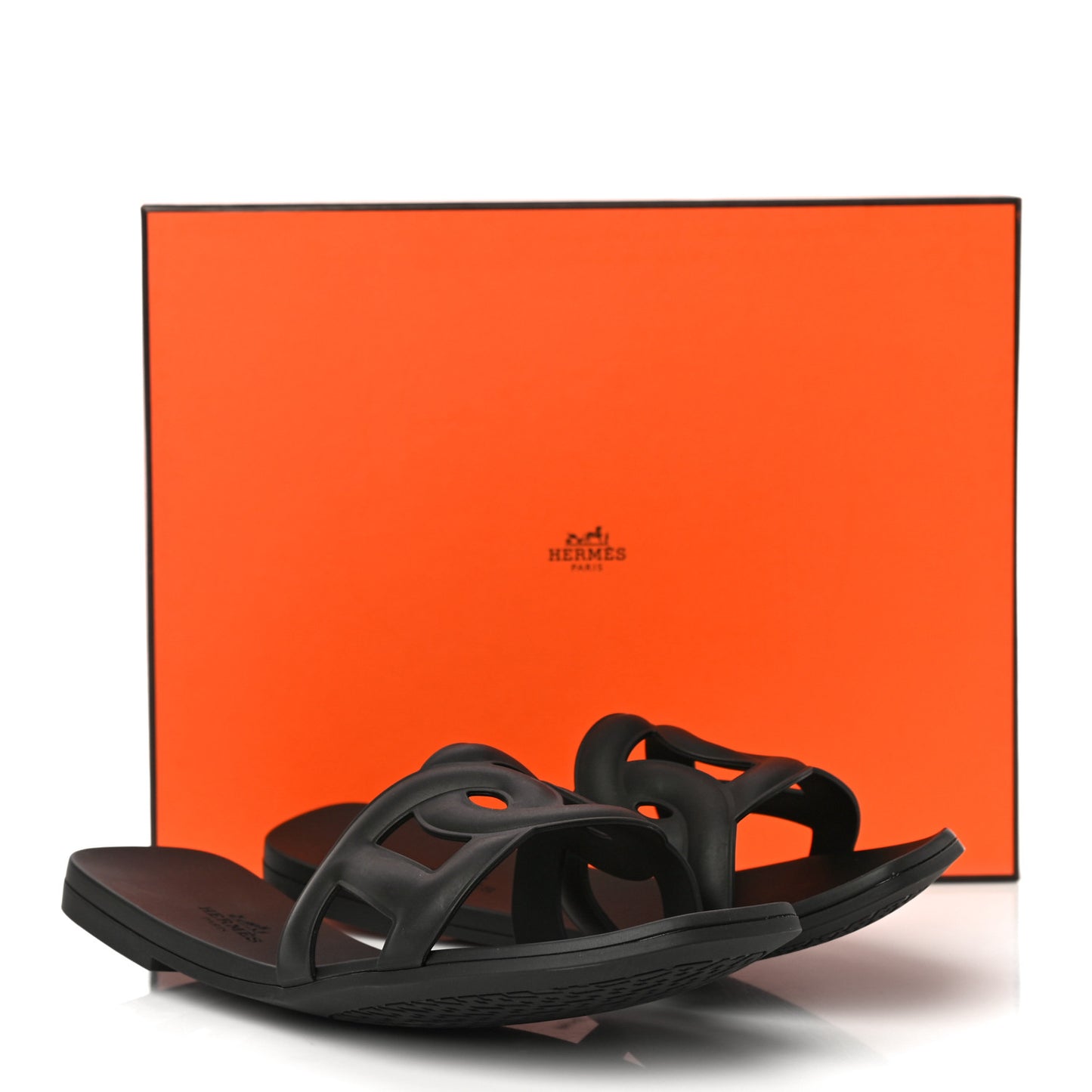 Rubber Aloha Sandals 39 Black