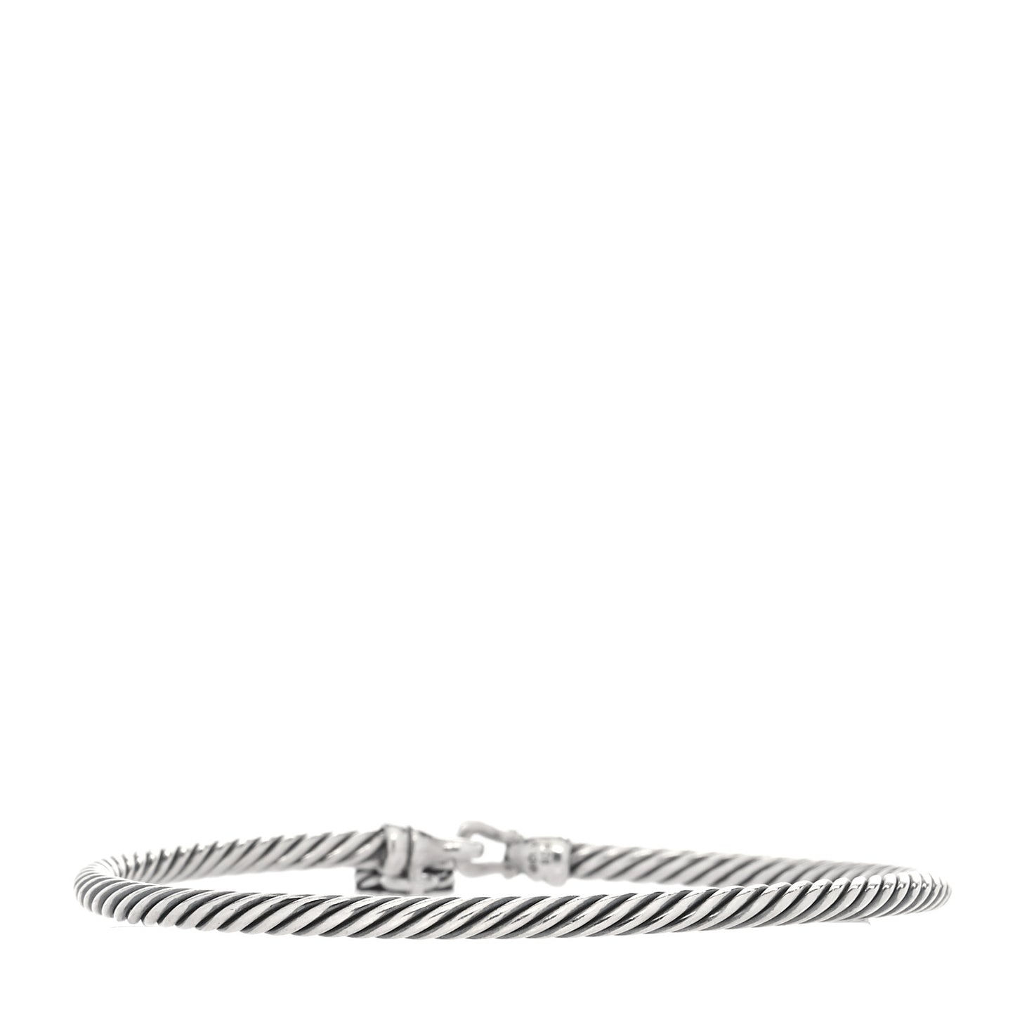 Sterling Silver Diamond Heart Padlock Cable Bracelet