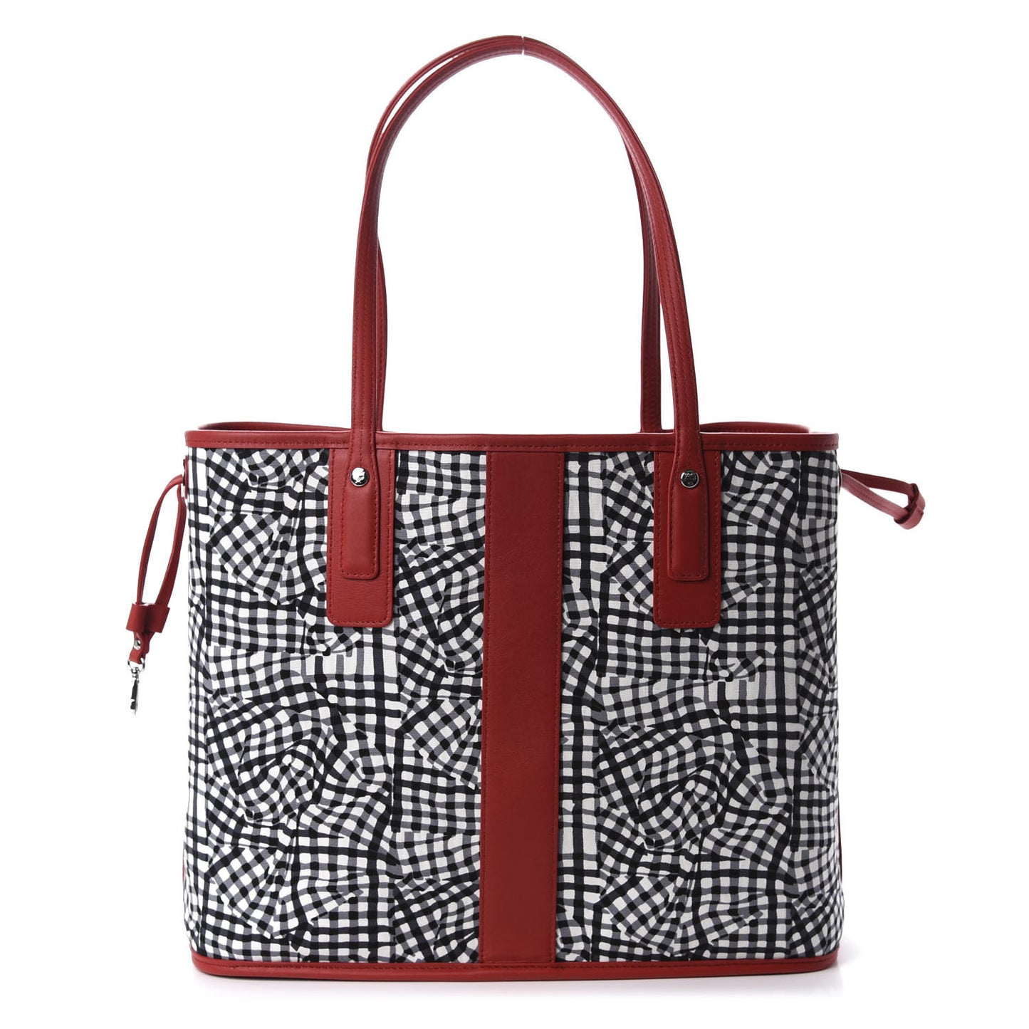 Visetos Medium Liz Reversible Shopper Tote Black Red