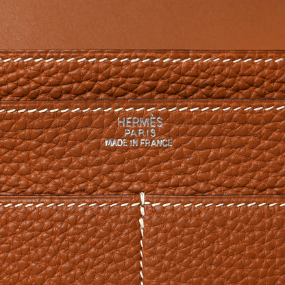 Hermes Togo Dogon Duo Wallet Gold 7 of 8