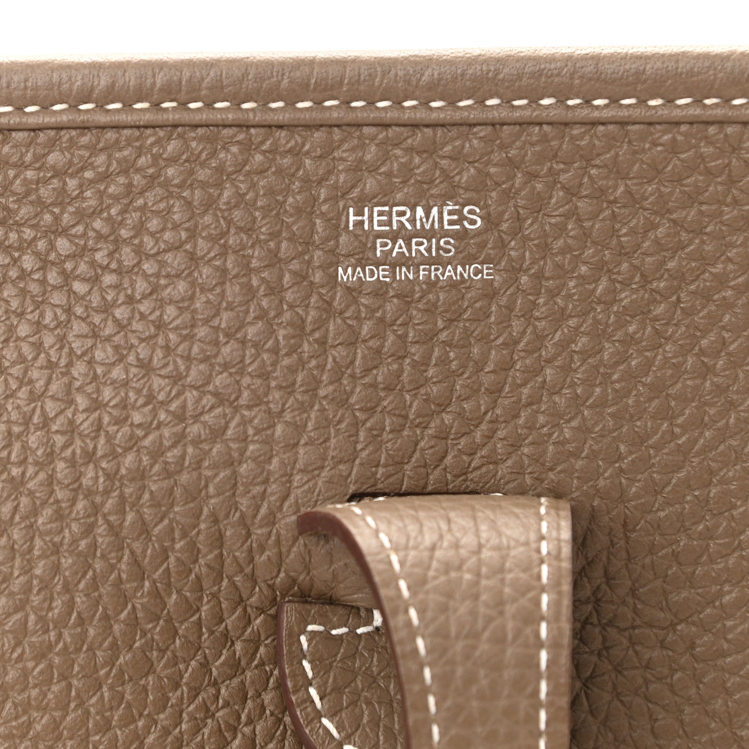 Hermes Taurillon Clemence Evelyne III PM Etoupe 6 of 11