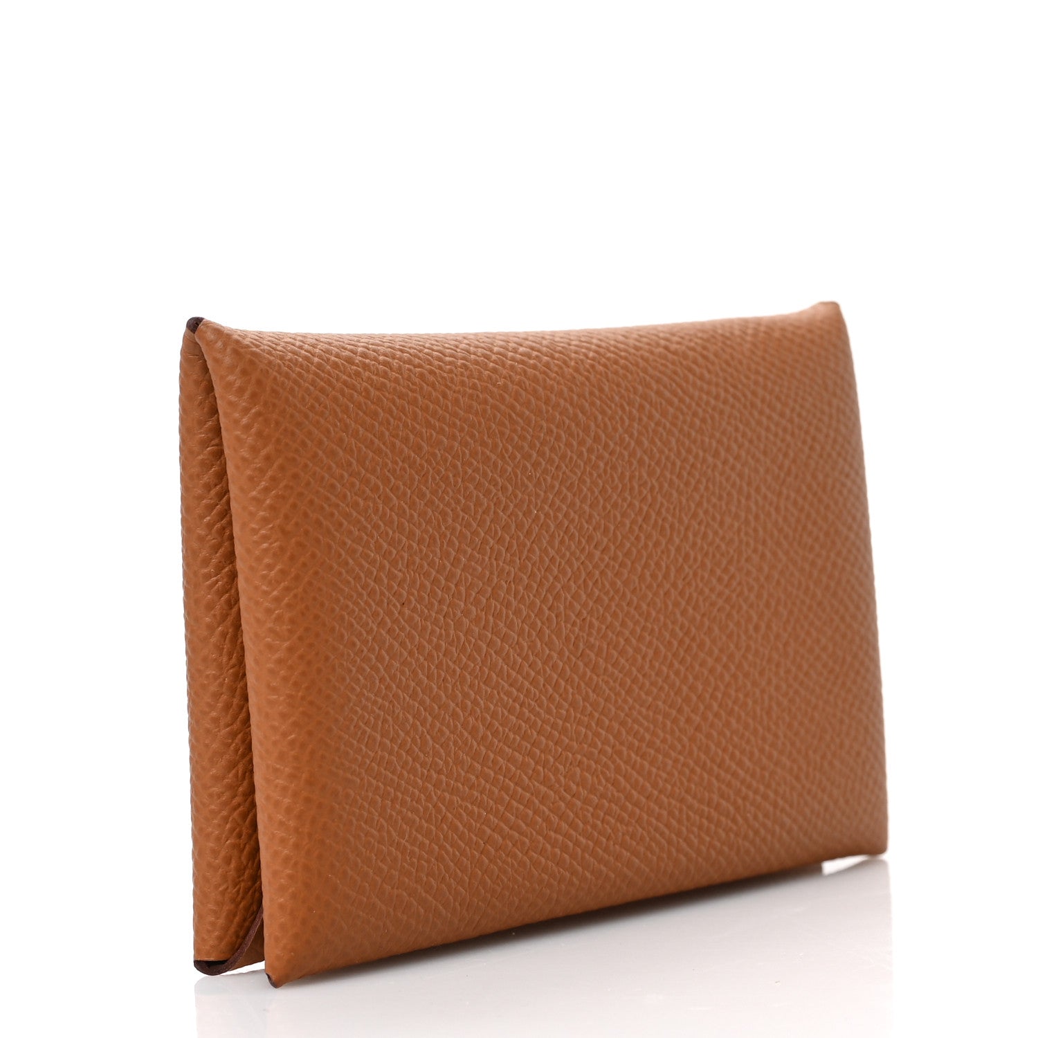 Hermes Epsom Calvi Card Case Gold 3 of 6