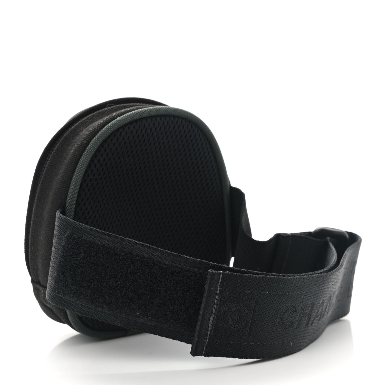 Chanel Canvas Nylon Sport Arm Pouch Black Green 4 of 9