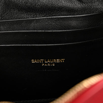 Saint Laurent Grain De Poudre Matelasse Monogram Mini Lou Camera Bag Eros Red 6 of 12