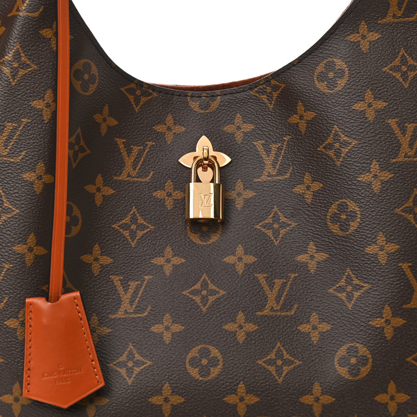 Monogram Flower Hobo Caramel