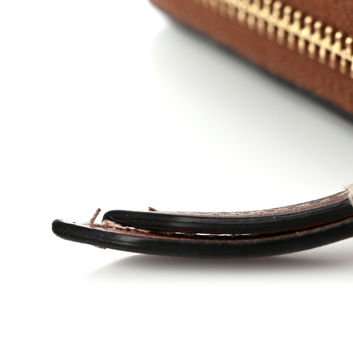 GG Supreme Monogram Cuoio Toscano Zip Around Wallet Beige Ebony Cuir