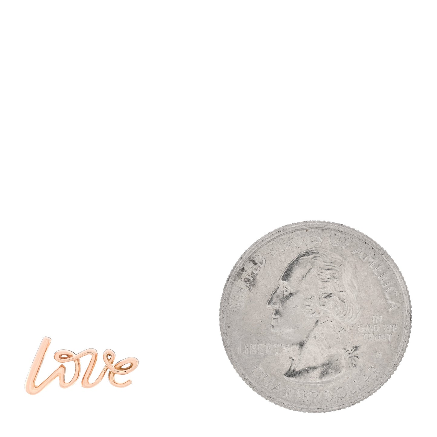 18K Rose Gold Paloma's Graffiti Love Single Earring