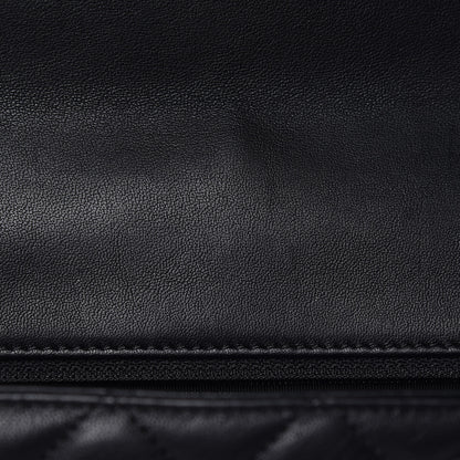 Chanel Lambskin Quilted Jumbo Cuba Color Flap Black 13 of 13