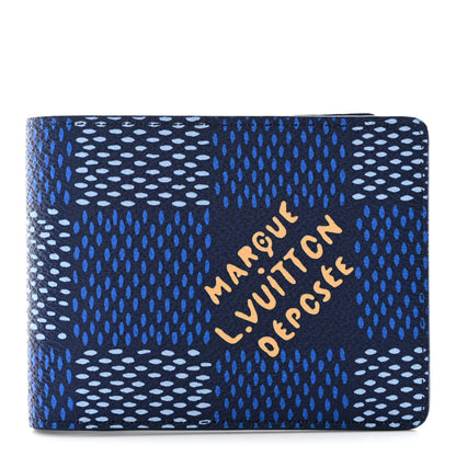 Louis Vuitton Damier Heritage Multiple Wallet Blue 1 of 7