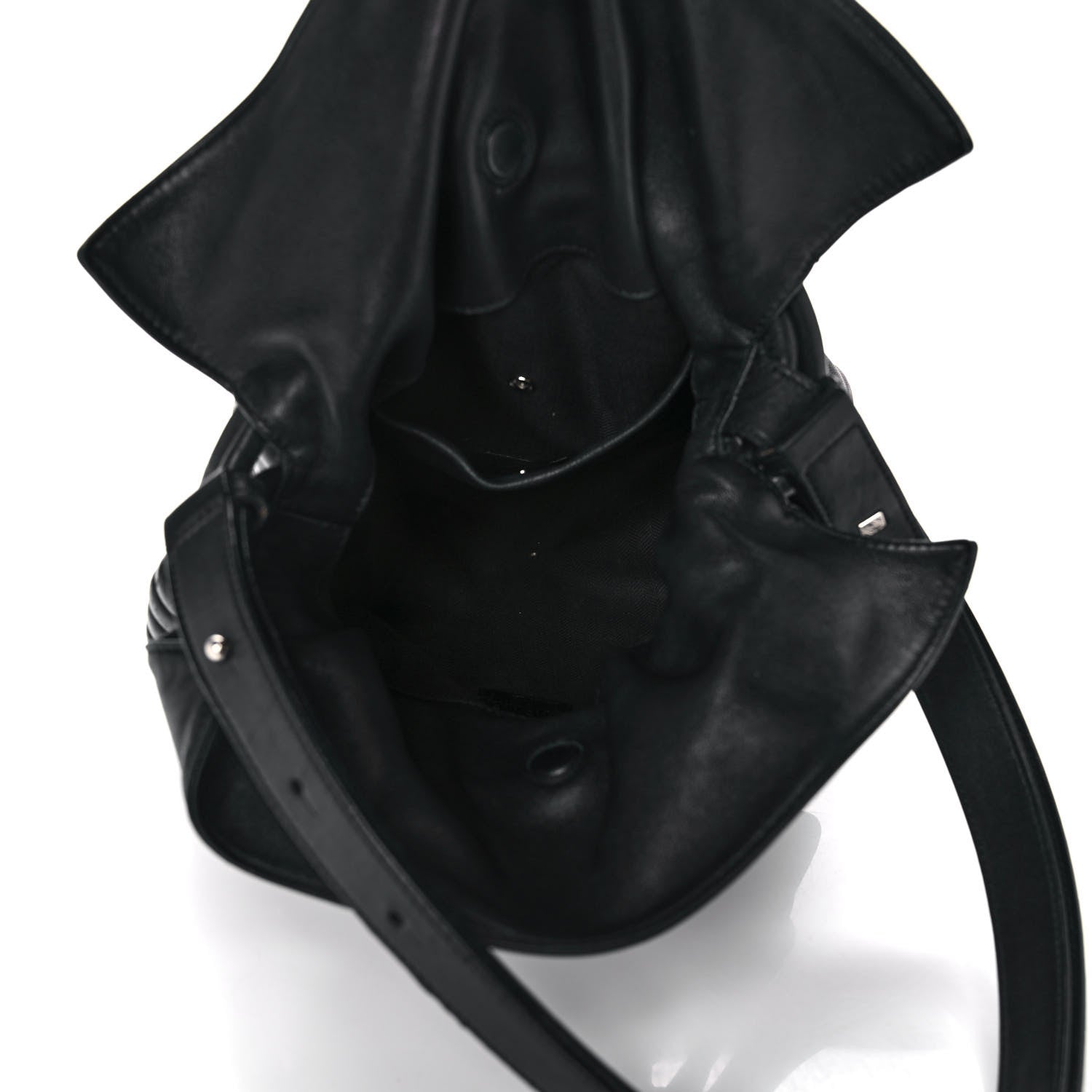 Loewe Calfskin Small Flamenco Knot Bag Black 5 of 13