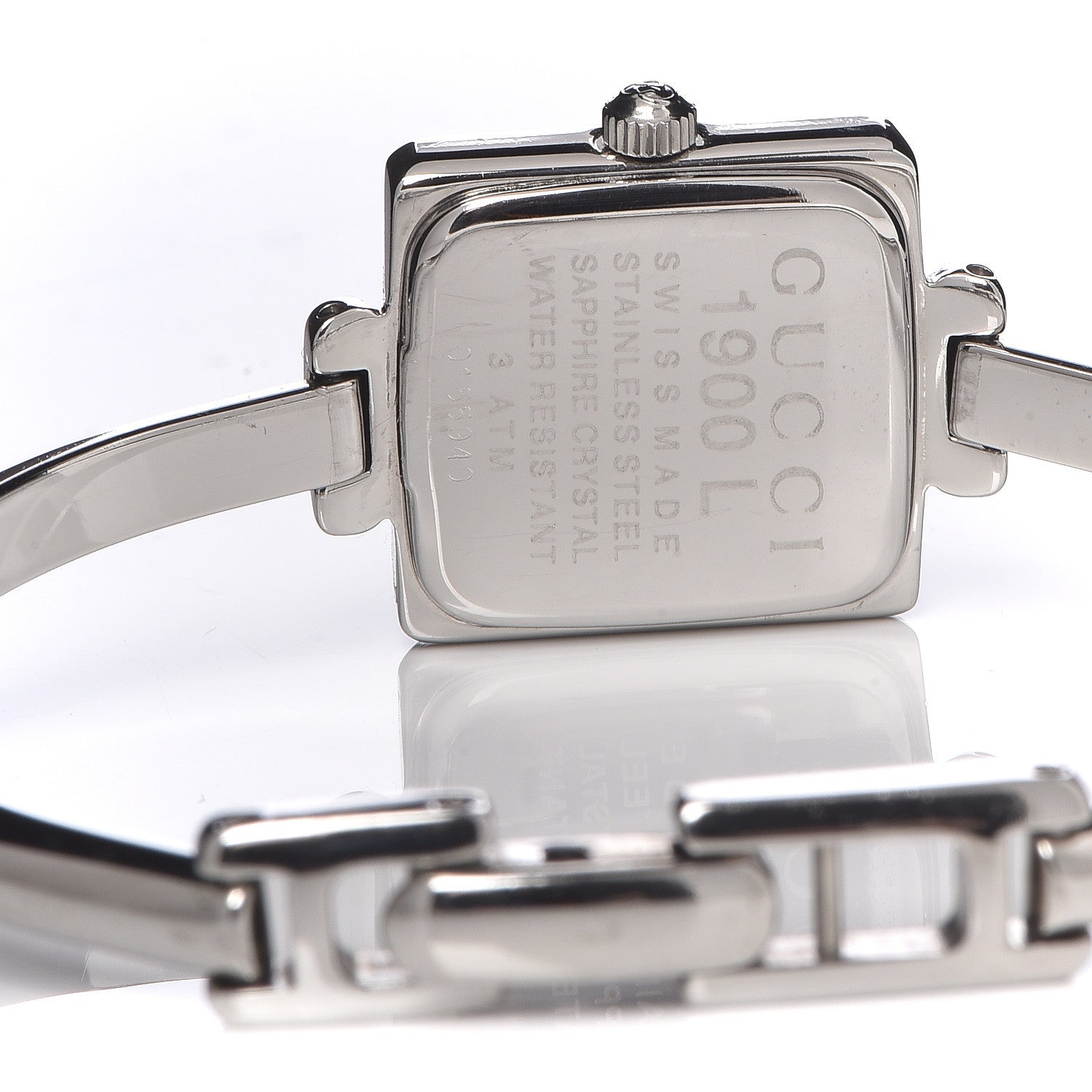 Gucci Stainless Steel 19mm 1900L Quartz Watch Black 5 of 6