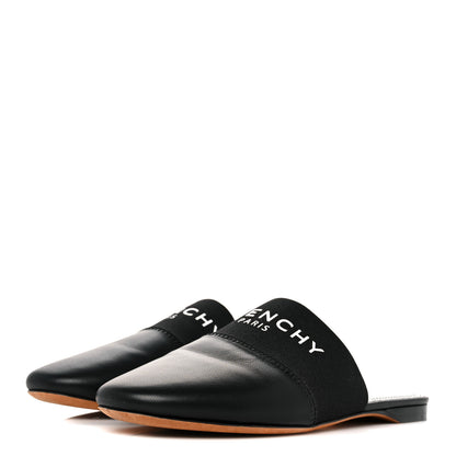 Givenchy Lambskin Bedford Logo Mule Slides 35 Black 3 of 9