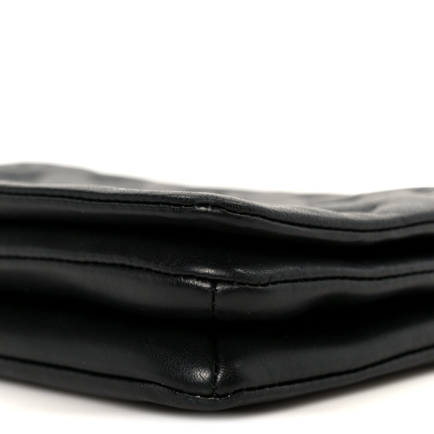 Lambskin Embossed Monogram Pochette Coussin Black