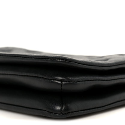 Louis Vuitton Lambskin Embossed Monogram Pochette Coussin Black 11 of 11