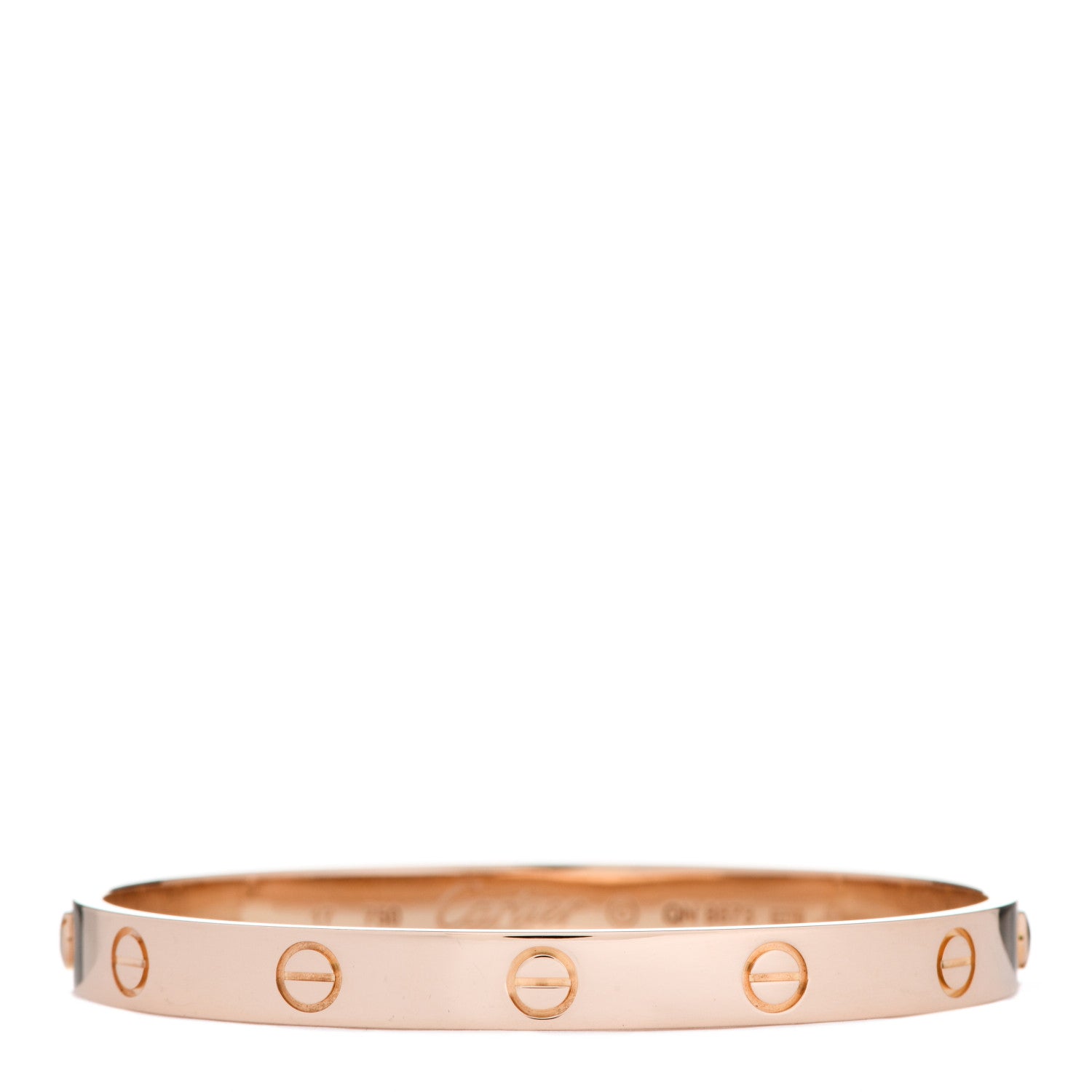Cartier 18K Pink Gold LOVE Bracelet 17 1 of 5