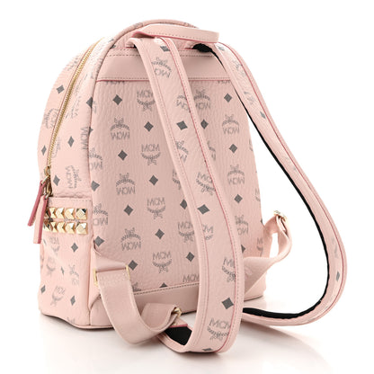 MCM Visetos Small Side Stud Stark Backpack Soft Pink 3 of 10