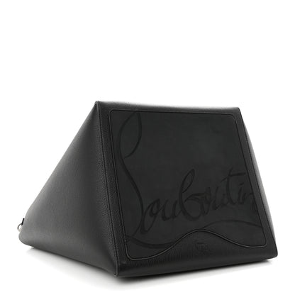 Christian Louboutin Calfskin Empire Spike Studded Small Cabachic Tote Black 4 of 11