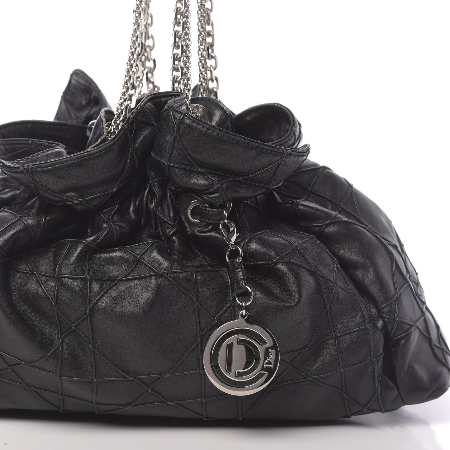 Lambskin Cannage Medium Le Trente Tote Black