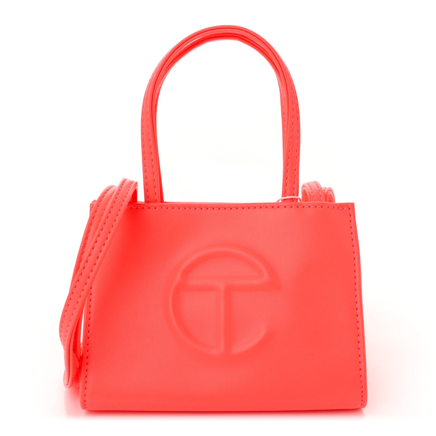 Telfar Vegan Leather Small Shopping Bag Hazard 1 of 10