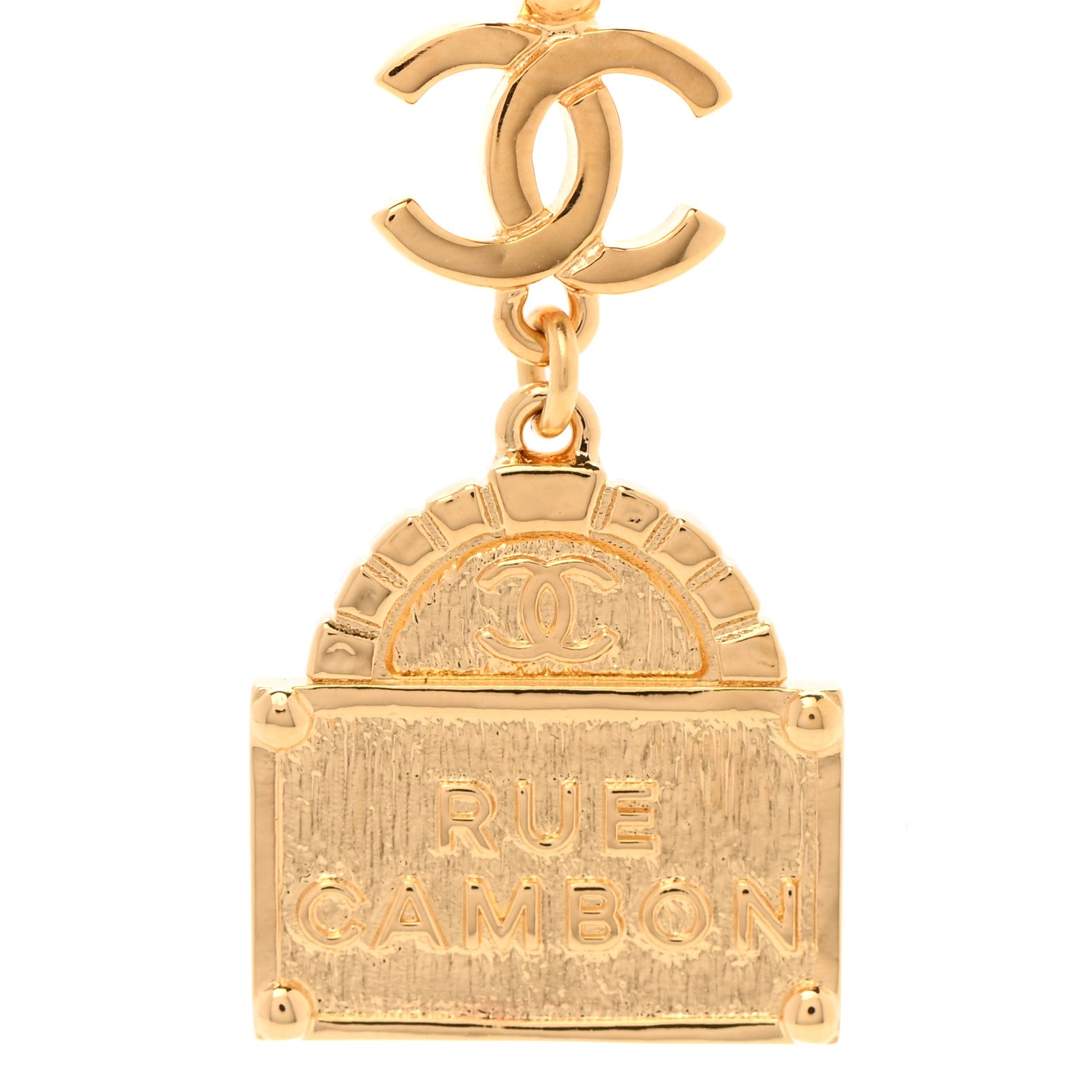 Chanel Metal CC Rue Cambon Necklace Necklace Gold 4 of 7