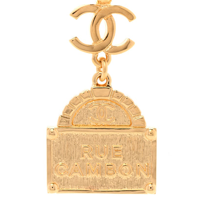 Chanel Metal CC Rue Cambon Necklace Necklace Gold 4 of 7