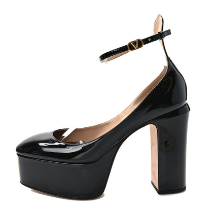 Valentino Garavani Patent Tan-Go 50/120mm Platform Pumps 39 Black 1 of 8