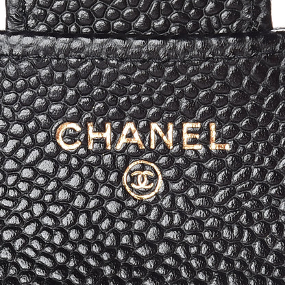 Chanel Caviar Quilted Compact Flap Wallet Black 6 of 9