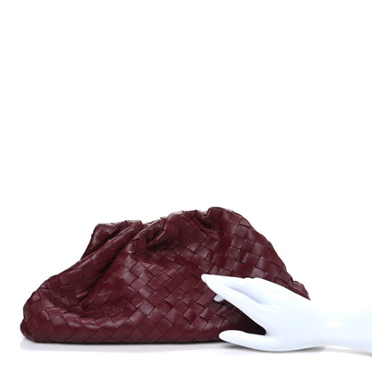 Bottega Veneta Nappa Maxi Intrecciato The Pouch Oversized Clutch Bordeaux 2 of 11