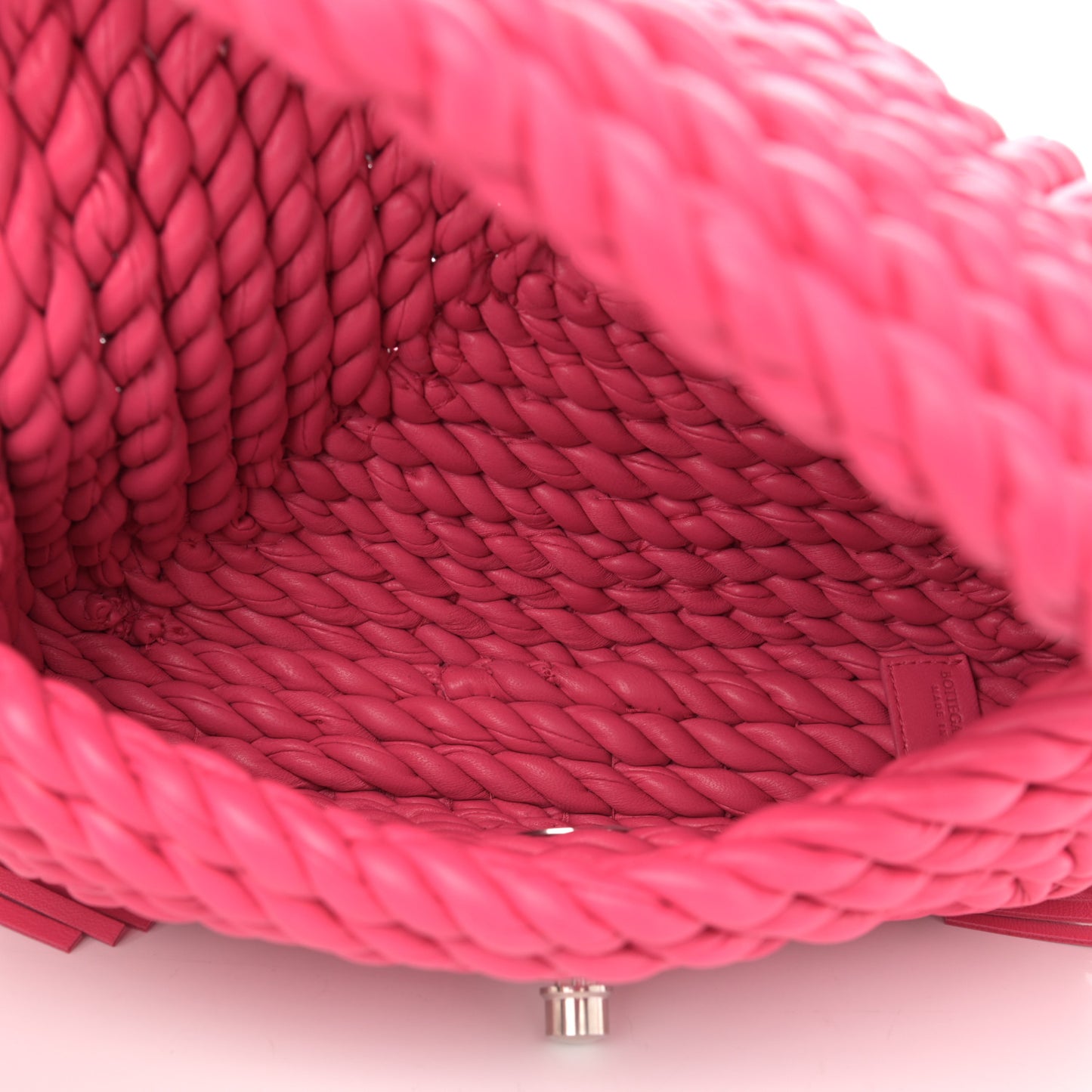 Lambskin Torchon Tasseled Twisted Shoulder Bag Lollipop