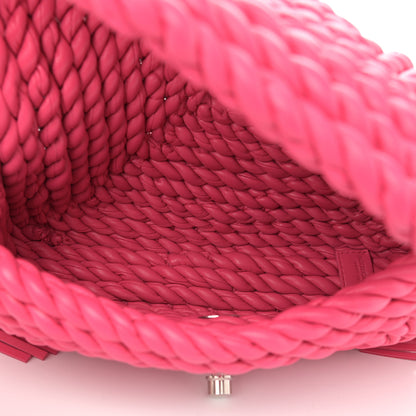 Bottega Veneta Lambskin Torchon Tasseled Twisted Shoulder Bag Lollipop 5 of 9