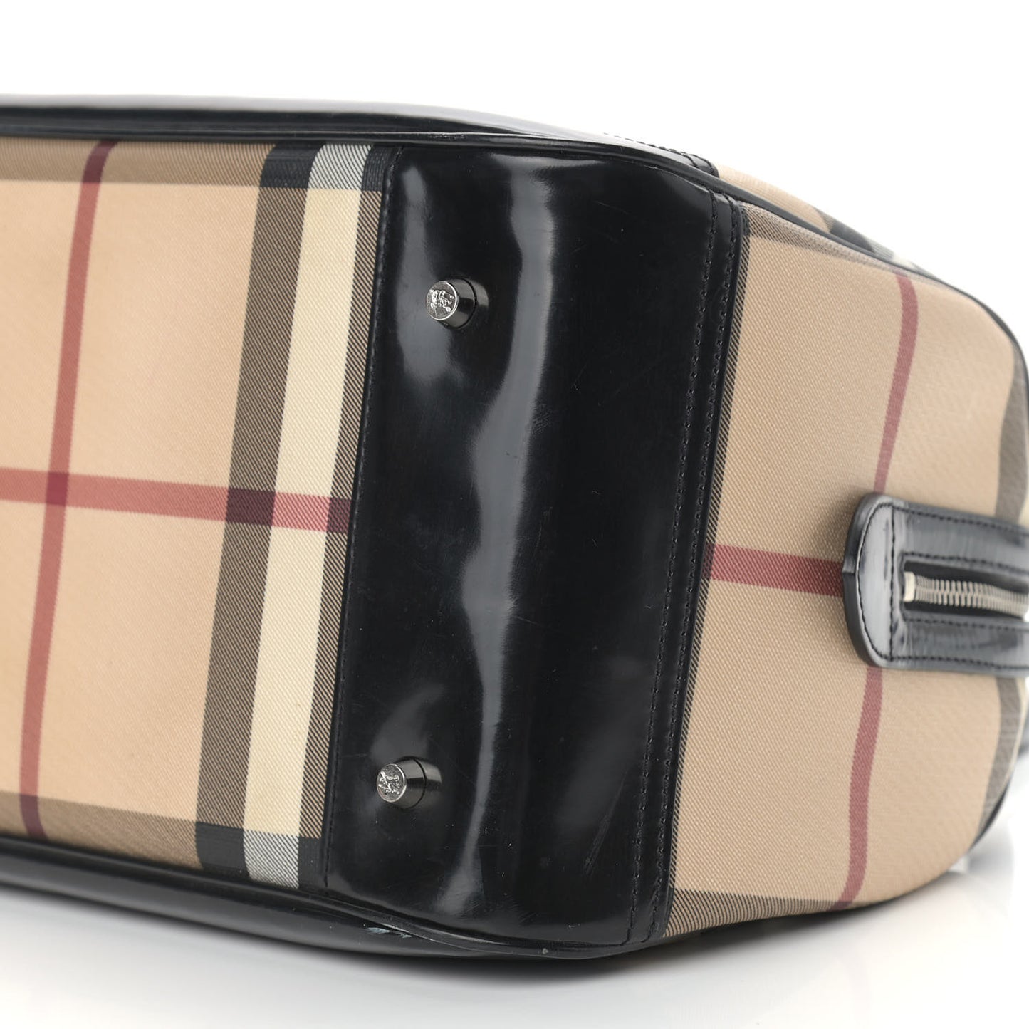 Supernova Check Patent Bowling Bag Black