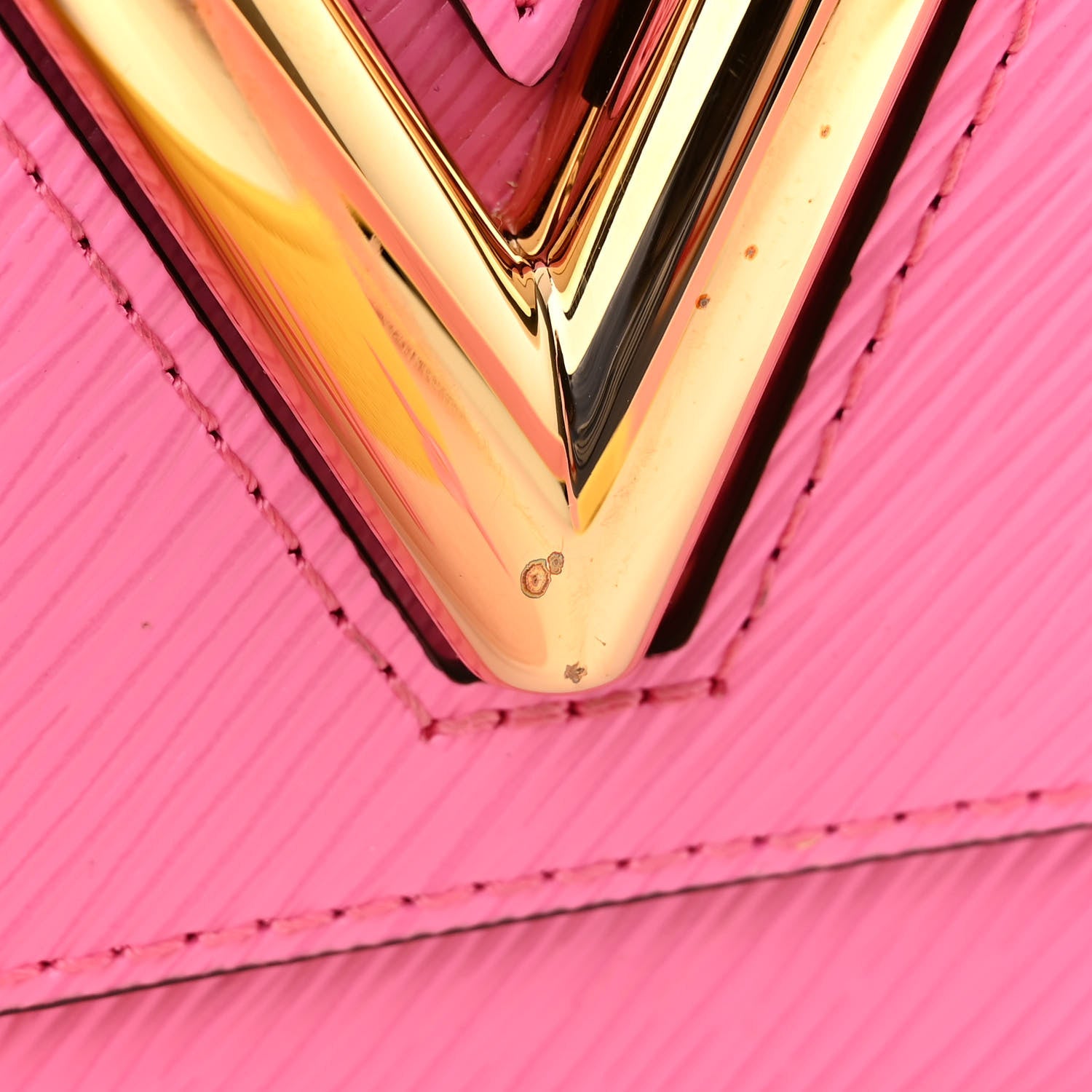 Louis Vuitton Epi Twist Shoulder Bag PM Pink Yellow 10 of 13