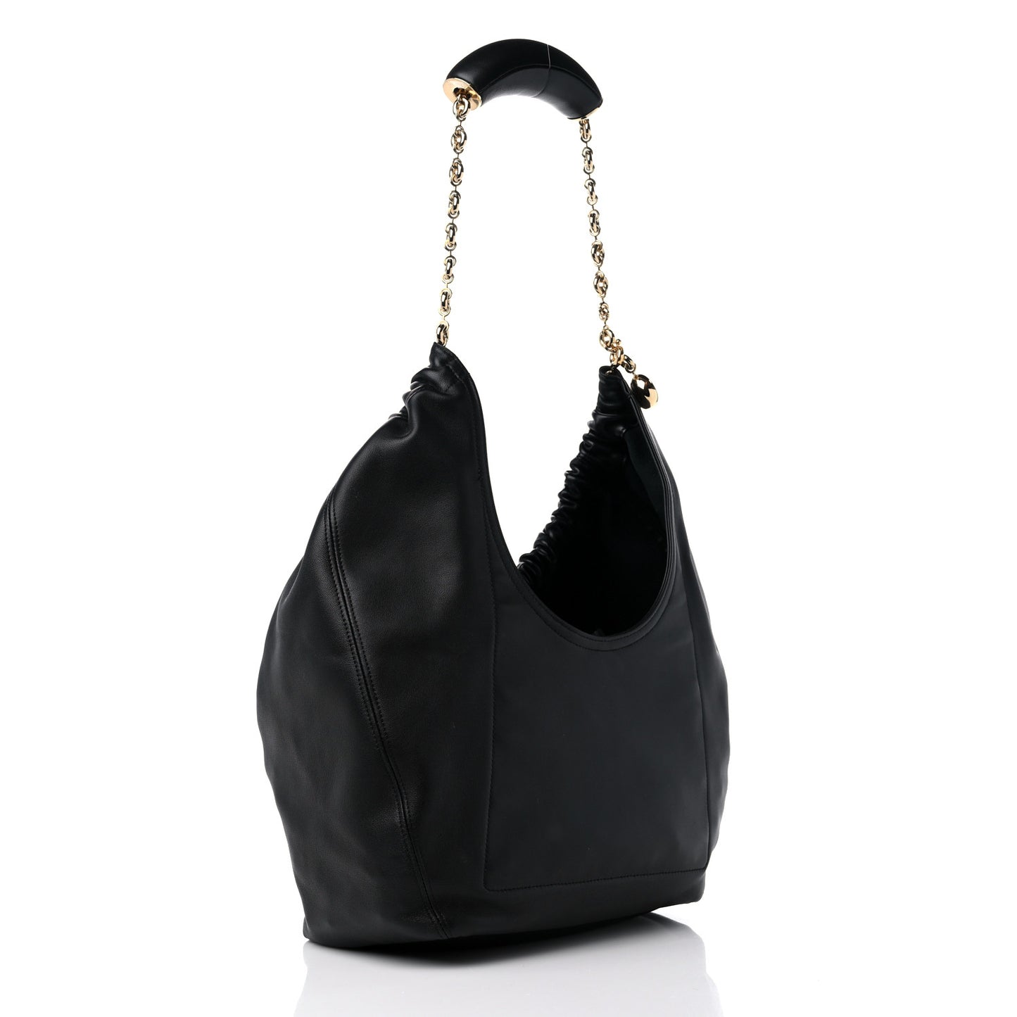 Nappa Small Squeeze Bag Black